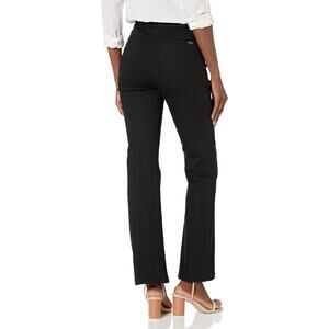 Anne Klein Women's Pull on High Rise Slim Flare Size 8 ONYX WASH (BLACK) NEW